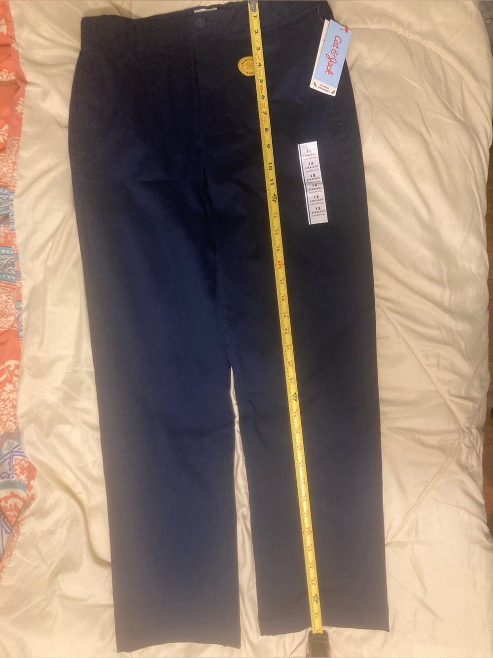Cat & Jack boys Dark Navy Straight Chinos